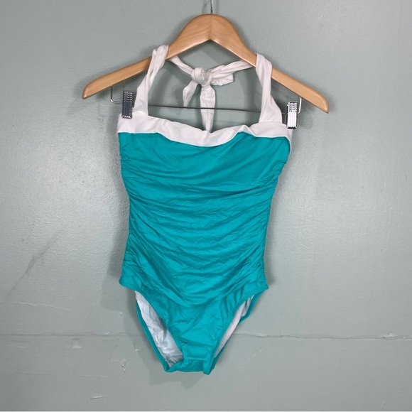 Lauren Ralph Lauren One Piece Bikini Swimsuit‎ Sz 8 - Picture 1 of 4